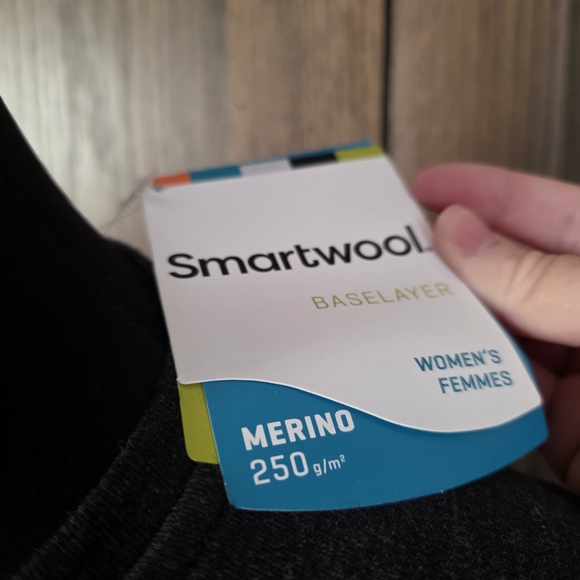 NWT Smartwool Charcoal Merino Baselayer - Picture 3 of 5